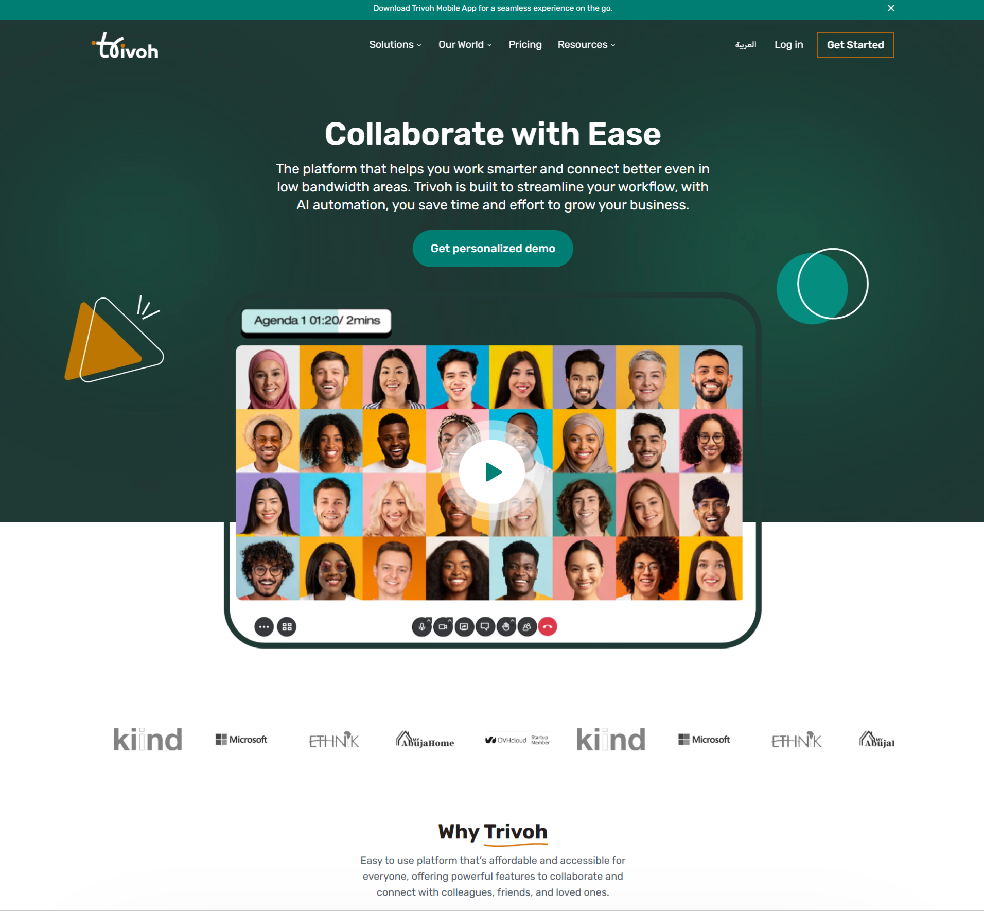 Trivoh.com project screenshot